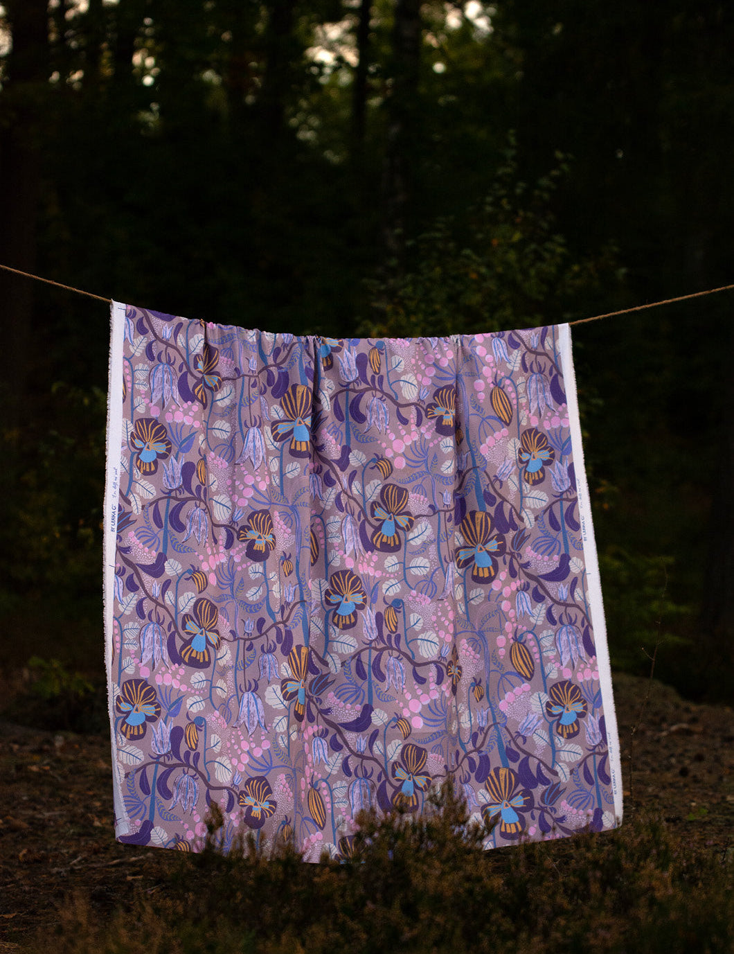 En rosa blommig dröm i ljungen och på stranden