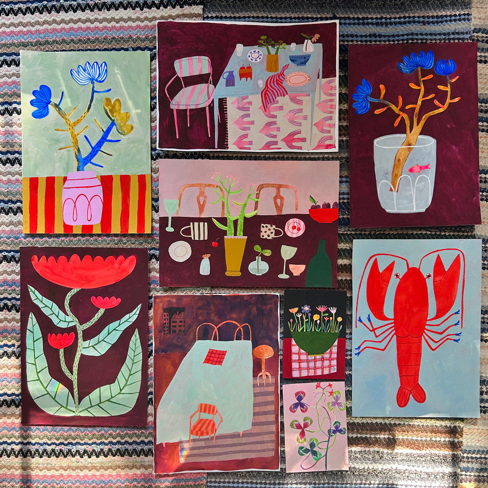 Josefin Norlin posters, målningar.