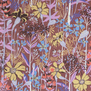 Blommönstrat tyg i 100% ekologisk bomull i mönstret Tagetes svensk design  By Ulrika G
